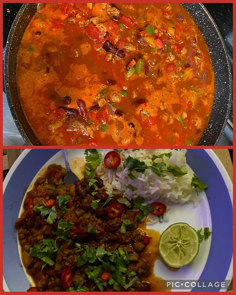  One-Pot Chilli with Coriander & Lime Rice