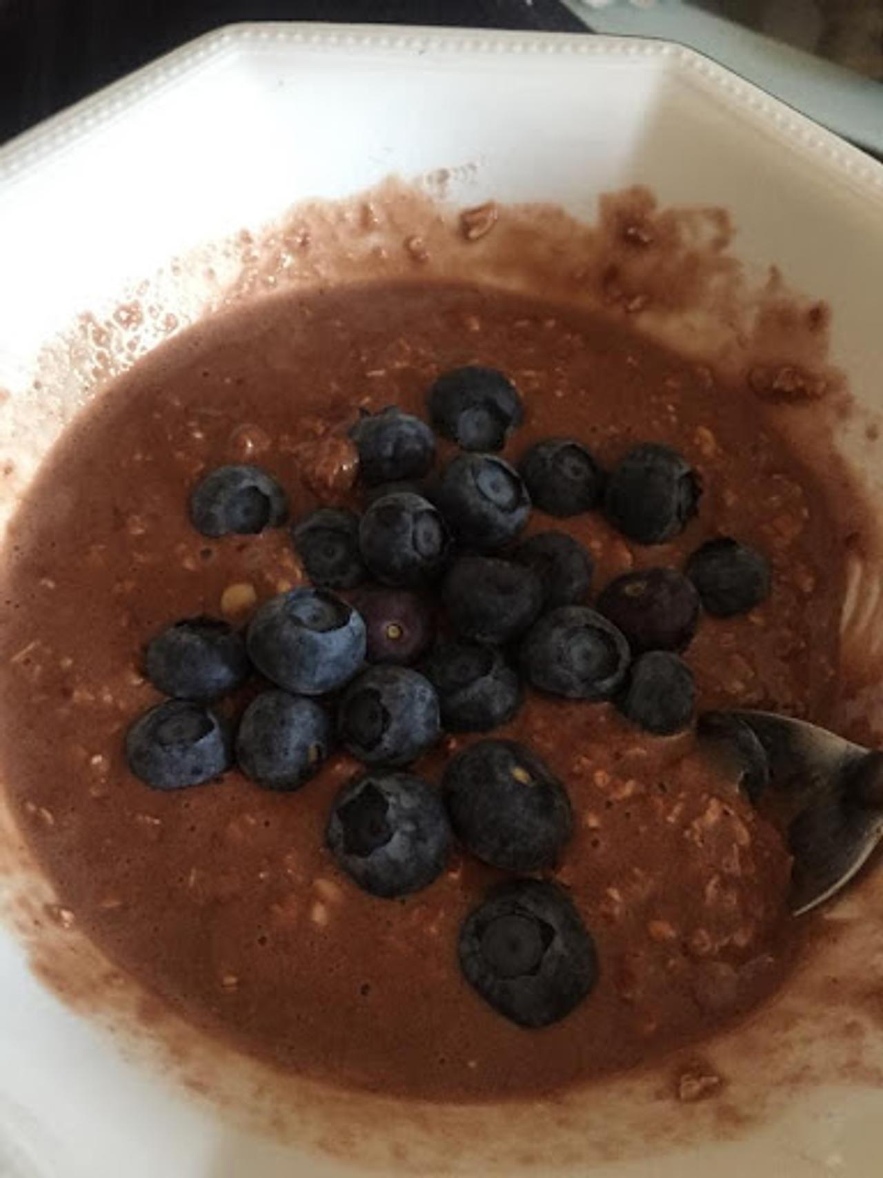 Protein Oats With Blueberries